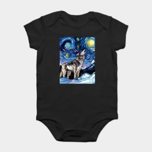 Lupine Night Baby Bodysuit